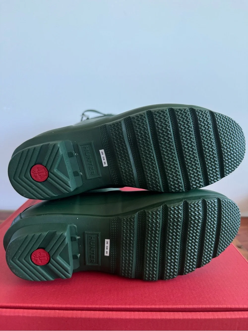 Hunter Original Tall Rain Boots Green Women’s Size 8 Waterproof